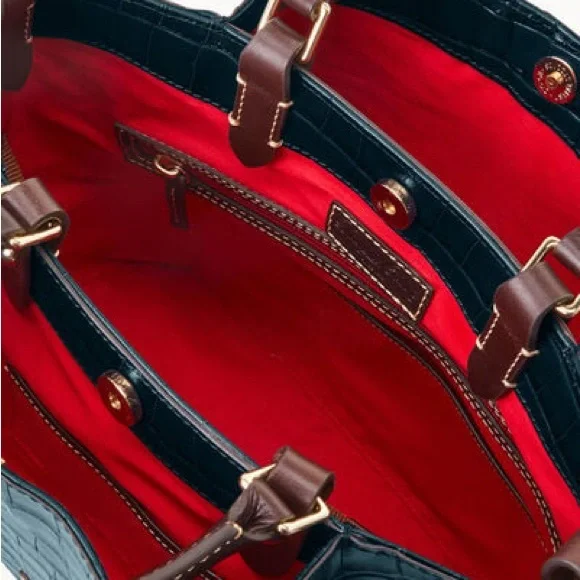 Dooney & Bourke Oakdale Brenna Embossed Leather Bag - Picture 7 of 8